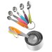 10PC Stainless Steel  Measuring Cups Spoons Set For Baking Tea Coffee Kitchen Tools With Silicone Handle