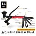 Multifunctional Axe Multi Hammer Tools Portable Folding Outdoor Survival Gear Equipment 14 In 1 Hand Tools