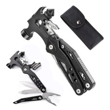 Multitool Safety Hammer Stainless Steel Tool Nylon Sheath Outdoor Survival Camping Hiking Portable Pocket Knife Multitool Claw 