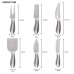 Stainless Steel Cheese Knife Set Hollow Handle Butter Knife Fork Slicer Cutlery Pizza Sandwich Cutter Grater Kitchen Baking Gadgets