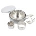 Stainless Steel Mousse Ring 12-piece Round Cake Mold Donut Cake Biscuit Mold Fondant Biscuit Cutting Mold Baking Tools