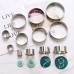 Stainless Steel Mousse Ring 12-piece Round Cake Mold Donut Cake Biscuit Mold Fondant Biscuit Cutting Mold Baking Tools