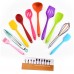 Silicone Kitchen Utensils Set Non-stick Kitchenware Cooking Tools Spoon Spatula Ladle Egg Beaters Tool Gadget Accessories