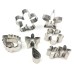 Biscuit Mold 12-piece Set of Creative 304 Stainless Steel Flower-shaped Biscuit Cutting and Baking Cut Flower Appliances