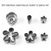 Biscuit Mold 12-piece Set of Creative 304 Stainless Steel Flower-shaped Biscuit Cutting and Baking Cut Flower Appliances