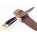 Hot fixed blade knife damascus steel blade brass ox horn handle survival hunting straight knife outdoor tools