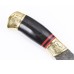 Hot fixed blade knife damascus steel blade brass ox horn handle survival hunting straight knife outdoor tools